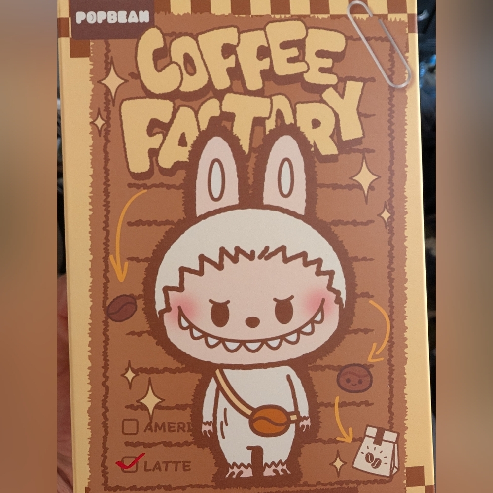 Popbean Coffee Factory New In Sealed.Box Bag Charm